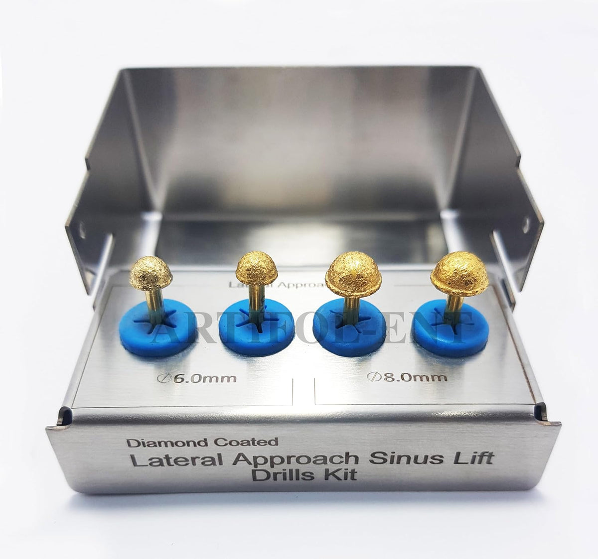 Implant Lateral Approach Sinus Lift Drills Kit OS1026 – 4-Piece Dental Implant Surgical Drill Set