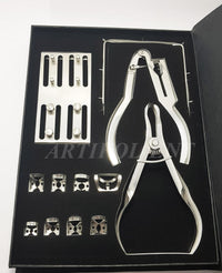 Dental Rubber Dam Kit RDKIT – Stainless Steel Clamps, Frame, Punch Pliers & Ivory Forceps | Endodontic Isolation Instrument Set #RDKIT