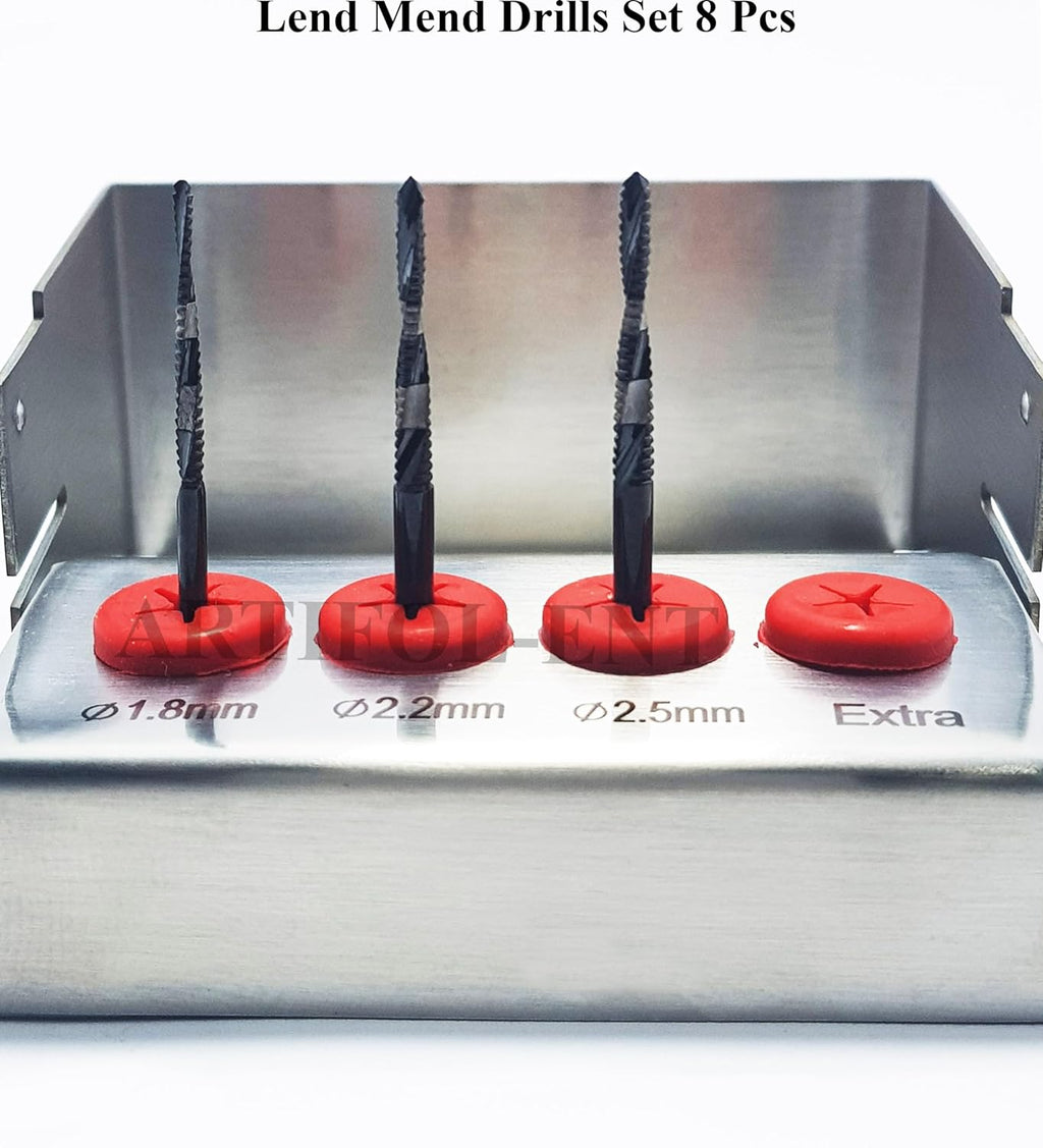 Dental Lend-Mend Drills Set – 3 Pcs Surgical Implant Drill Kit | Precision Dental Implant Tools #OS1040