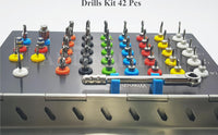 Implant Drills Kit OS1045 – 42 Pcs Conical Surgical Drill Set with Torque Wrench & Ratchet Driver | Dental Implant Tools