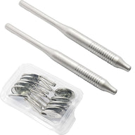 Espelhos Orais Dentários #5 – Embalagem de 12 Peças com 2 Cabos para Espelhos | Espelhos de Exame Dentário em Aço Inoxidável | Ferramentas Reutilizáveis e Autoclaváveis #‎MH6-1 e 122910333
