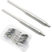 Dental Mouth Mirrors #5 – Pack of 12 Pcs with 2 Mirror Handles | Stainless Steel Dental Examination Mirrors | Reusable & Autoclavable Tools #‎MH6-1 & 122910333