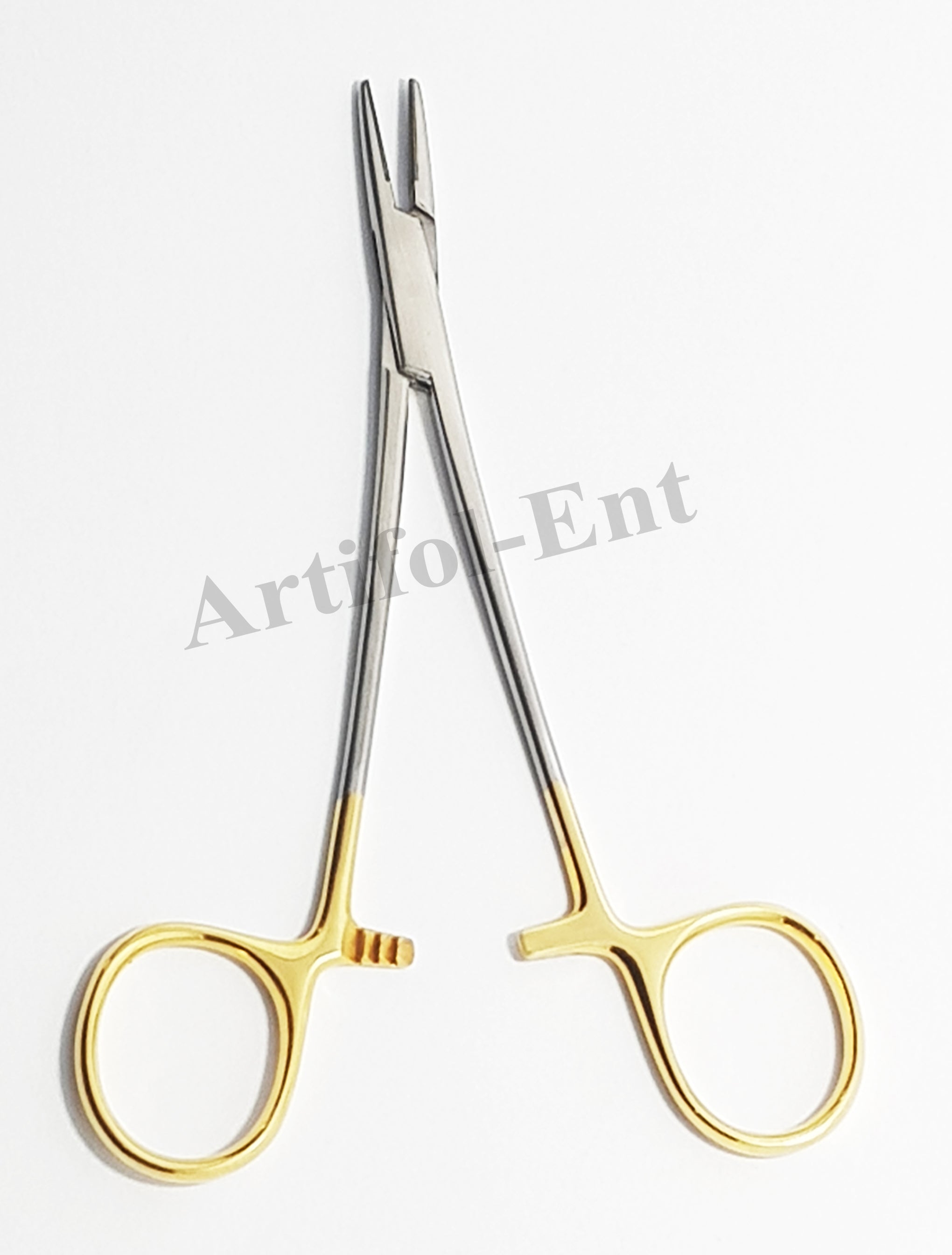 TC Halsey Needle Holder 13 cm (5") – Plain Tip Needle Driver with Tungsten Carbide Jaws | Surgical & Dental Suturing Instrument | 3 Pcs # 132910138