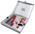 26-Piece Premium Zygomatic Surgical Kit | Titanium-Coated Precision Drills & Technical Instrument Set | High-Performance Stainless Steel Construction