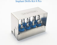 Bohrer-Set für externe Implantat-Spülung – Edelstahl (8-teiliges Set) Professionelle Zahnimplantat-Werkzeuge &amp; Zubehör #OS1032