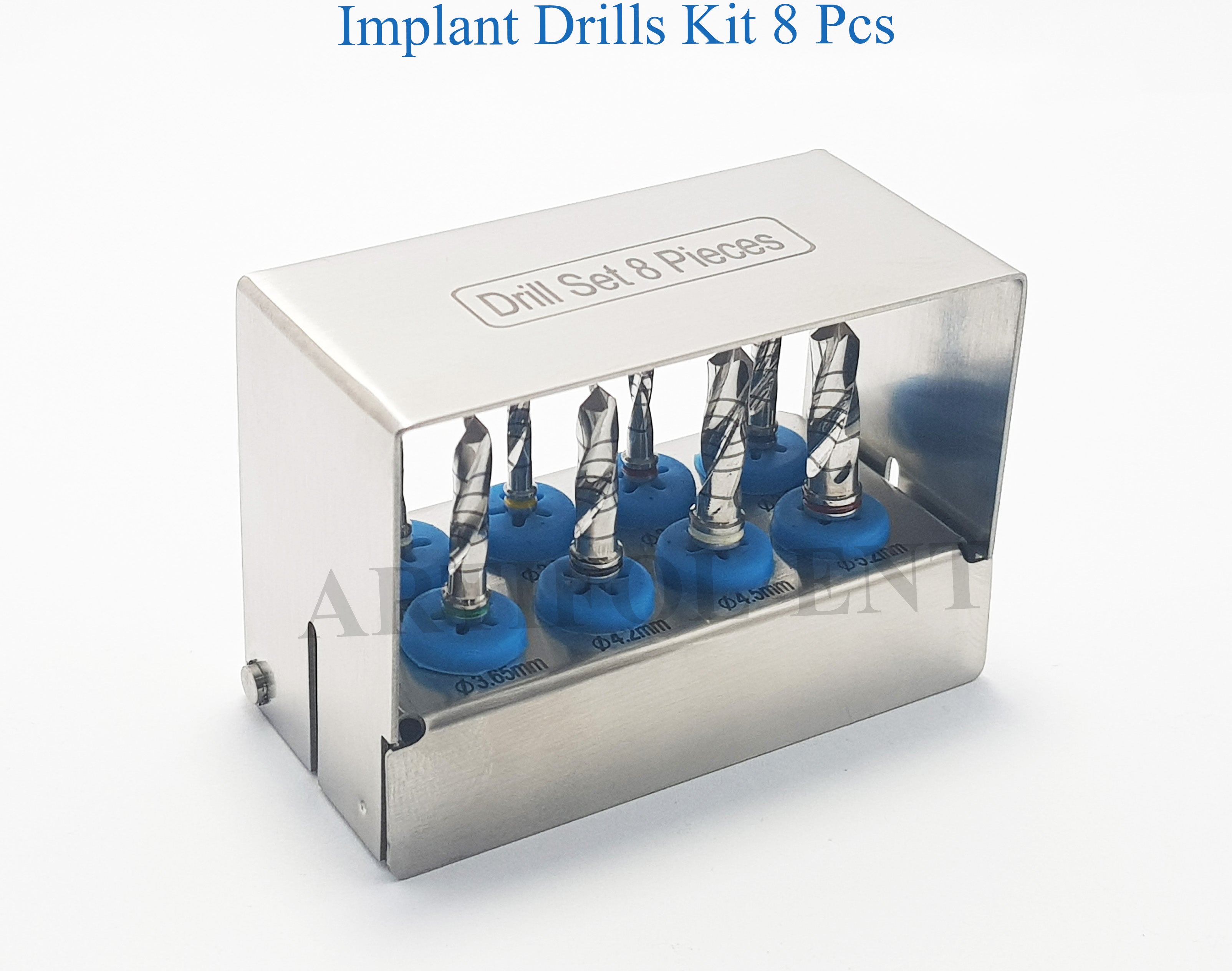 Implant External Irrigation Drills Kit – Stainless Steel (8 Pcs Set)  Professional Dental Implant Tools & Accessories #OS1032