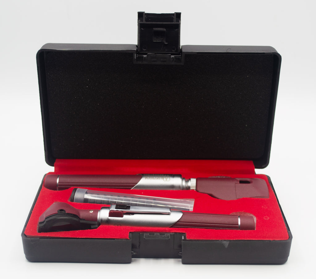 Student Home Use New Ent Otoscope & Ophthalmoscopes Examination Kit Fiber Optic Diagnostic Set Black Color OS1015