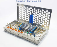 14-Piece Sinus Lift Implant Kit – DASK Lift Drills, Depth Stoppers & Elevators with Stainless Steel Cassette #OS1016