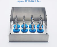 Bohrer-Set für externe Implantat-Spülung – Edelstahl (8-teiliges Set) Professionelle Zahnimplantat-Werkzeuge &amp; Zubehör #OS1032