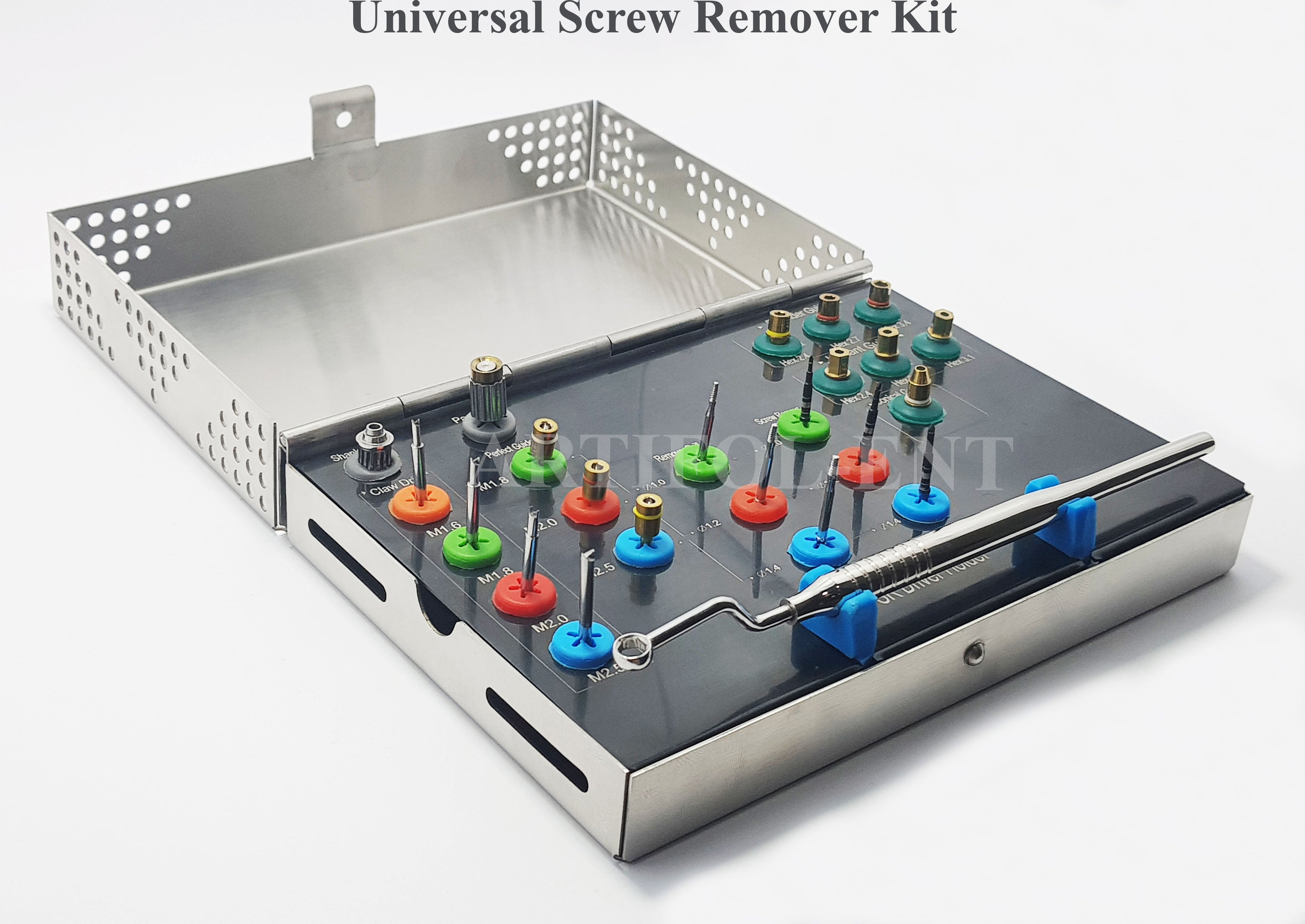 23 Pcs Universal Screw Remover Kit Fixture & Broken/Fractured Screw Removal Set #OS1046