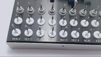 Kit prothésique universel de 28 pièces pour implants dentaires avec clé dynamométrique réglable et tournevis, jeu de clés dynamométriques – Entièrement autoclavable, 0-50 Ncm | Fixation et retrait des restaurations sur implants # OS1060