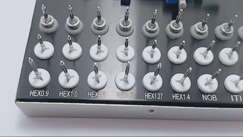 28-Piece Dental Implant Universal Prosthetic Kit with Adjustable Ratchet & Screwdrivers, Torque Wrench Set – Fully Autoclavable, 0-50Ncm | Secure & Remove Implant Restorations # OS1060