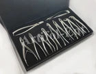 11-Piece Dental Extraction Forceps Kit | Models 51, 67A, 17, 13, 18, 22, 1, 6C, 76S, F301 & Rongeur | Premium Stainless Steel Instruments | Reusable, Durable & Autoclavable Professional Set