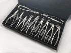 11-Piece Dental Extraction Forceps Kit | Models 51, 67A, 17, 13, 18, 22, 1, 6C, 76S, F301 & Rongeur | Premium Stainless Steel Instruments | Reusable, Durable & Autoclavable Professional Set