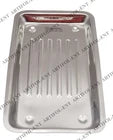 Dental Instrument Tray with Raised Line Surface | Premium Stainless Steel Utility Tray | Non-Slip Raised Pattern, Durable Construction & Reusable Design