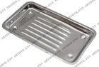 Dental Instrument Tray with Raised Line Surface | Premium Stainless Steel Utility Tray | Non-Slip Raised Pattern, Durable Construction & Reusable Design
