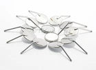 Pack of 12 Dental Mouth Mirrors (Fig. #3) with 2 Ergonomic Mirror Handles | Stainless Steel Examination Set | Clear Reflection, Reusable & Autoclavable Instruments