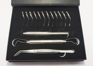 Zahnärztliches Diagnose-Untersuchungsset | Set aus Mundspiegelgriff, Sondierinstrument, William-Sonde und Pinzette | Präzisionsinstrumente aus Edelstahl | Wiederverwendbar, langlebig und autoklavierbar