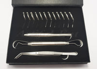 Dental Diagnostic Examination Kit | Mirror Handle, Explorer, William Probe & Tweezer Set | Precision Stainless Steel Instruments | Reusable, Durable & Autoclavable