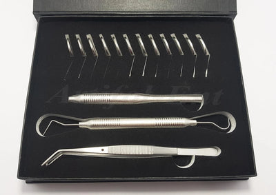Dental Diagnostic Examination Kit | Mirror Handle, Explorer, William Probe & Tweezer Set | Precision Stainless Steel Instruments | Reusable, Durable & Autoclavable