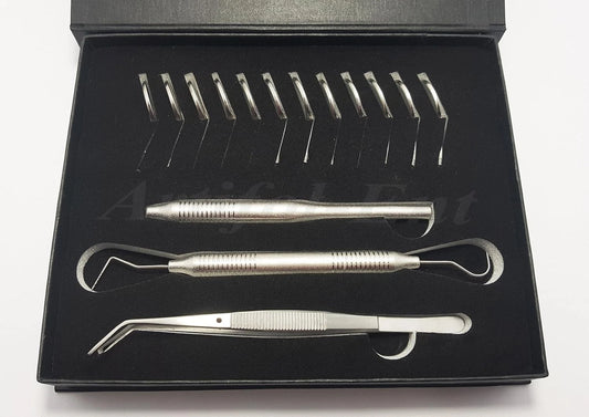 Dental Diagnostic Examination Kit | Mirror Handle, Explorer, William Probe & Tweezer Set | Precision Stainless Steel Instruments | Reusable, Durable & Autoclavable